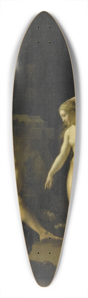 Adriaen van der Werff - A Nymph Dancing to a Shepherds Flute 39.3 inch art pintail longboard deck