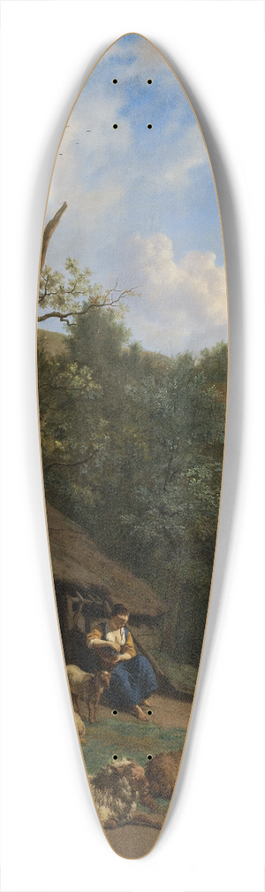 Adriaen van de Velde - The Hut 39.3 inch art pintail longboard deck
