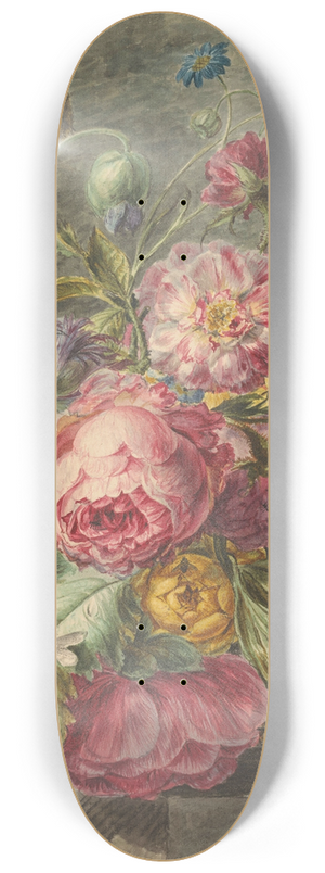 Jan Evert Morel - Stilleven met bloemen 8.25 inch art skate deck