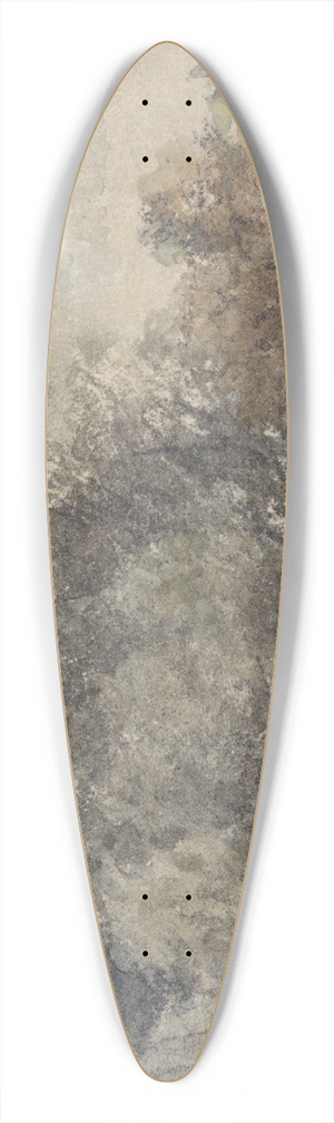 Adrianus Eversen - Boot met gestreken mast aan wal liggend 39.3 inch art pintail longboard deck