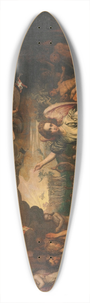 Aert Pietersz. - Last Judgment 39.3 inch art pintail longboard deck