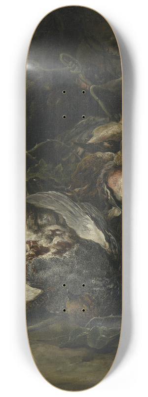 Jan Fyt - A Partridge and Small Game Birds 8.25 inch art skate deck