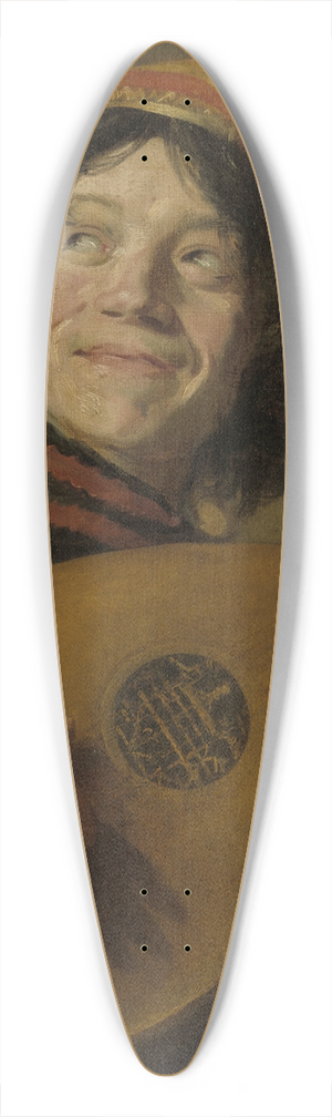 After Frans Hals - The Lute Player 39.3 inch art pintail longboard deck