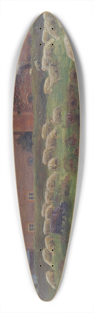 Agnes Slott-Mller - Herregrden Kaas i Salling-1895 39.3 inch art pintail longboard deck