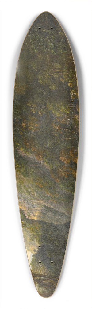 Agostino Aglio - The Eagles Nest, Killarney 39.3 inch art pintail longboard deck