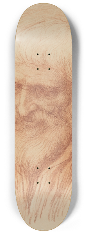 Alphonse Legros - Study of a Philosopher 8.25 inch art skate deck