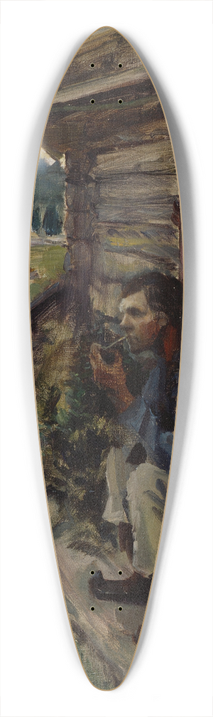 Akseli Gallen-Kallela - Tranquil Evening 39.3 inch art pintail longboard deck