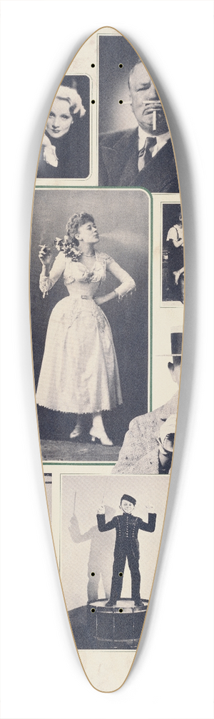 Alan Peckolick - Good-bye to all that  Harris Lewine 39.3 inch art pintail longboard deck