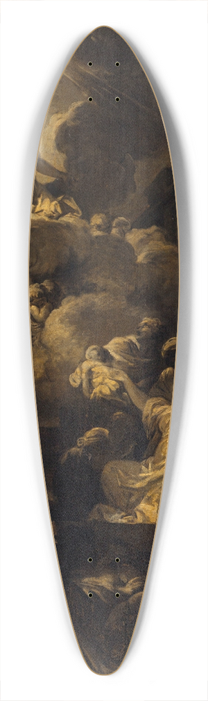 Albert Alexandre Lenoir - Le miracle des Ardents 39.3 inch art pintail longboard deck