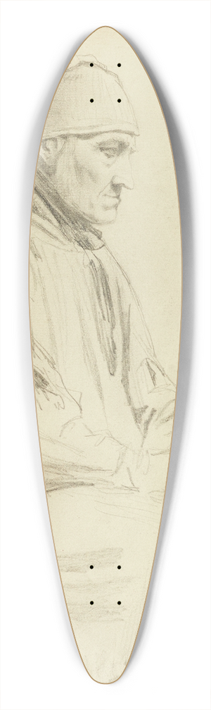 Albert Anker - Sitzender Mann mit Mtze 39.3 inch art pintail longboard deck