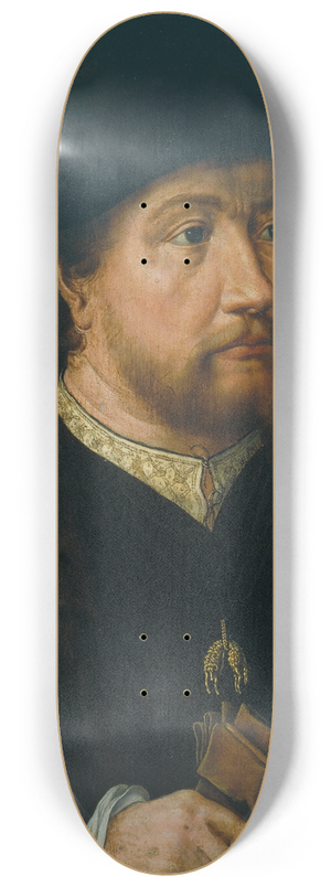Jan Gossaert - Henry III Of Nassau-Breda 8.25 inch art skate deck Jan Gossaert - Henry III Of Nassau-Breda 8.25 inch art skate deck