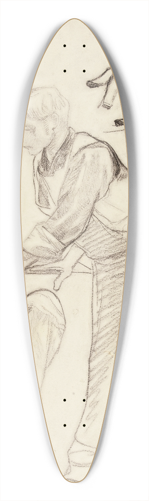 Albert Besnard - Le Prparateur 39.3 inch art pintail longboard deck