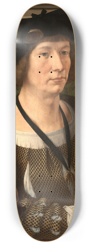 Jan Gossaert - Portrait Of Hendrik III, Count Of Nassau-Breda 8.25 inch art skate deck Jan Gossaert - Portrait Of Hendrik III, Count Of Nassau-Breda 8.25 inch art skate deck