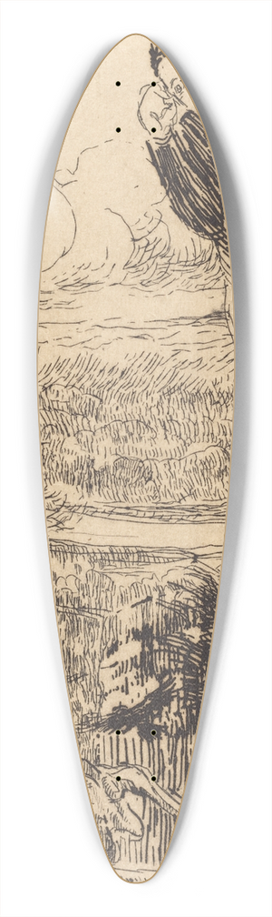 Albert Besnard - Vertigo (Le vertige) 39.3 inch art pintail longboard deck