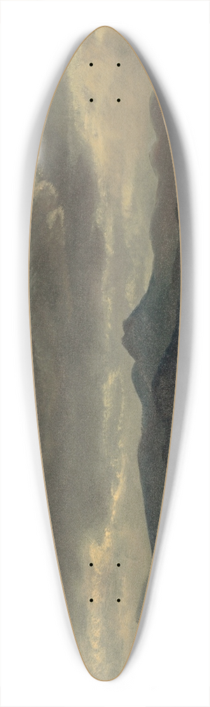 Albert Bierstadt - Cloud Study in San Francisco 39.3 inch art pintail longboard deck