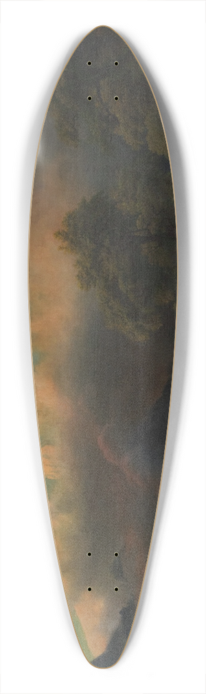 Albert Bierstadt - Mount Adams, Washington 39.3 inch art pintail longboard deck