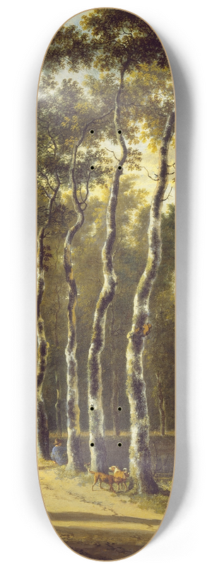 Jan Hackaert - An Avenue in a Wood 8.25 inch art skate deck