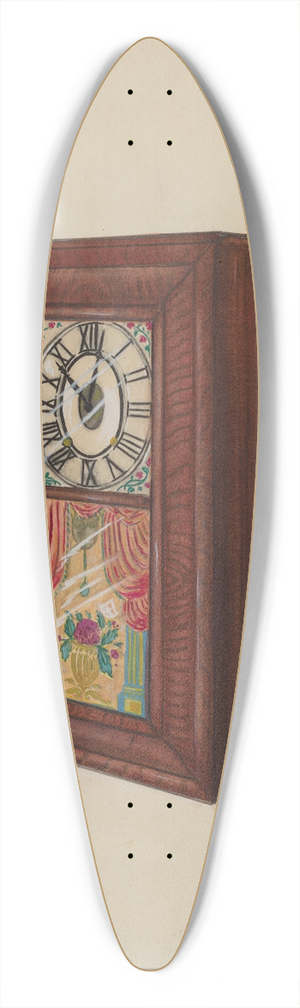 Albert Camilli - Wall Clock 39.3 inch art pintail longboard deck