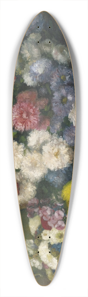 Albert Dubois-Pillet - Flowers in Three Vases 39.3 inch art pintail longboard deck