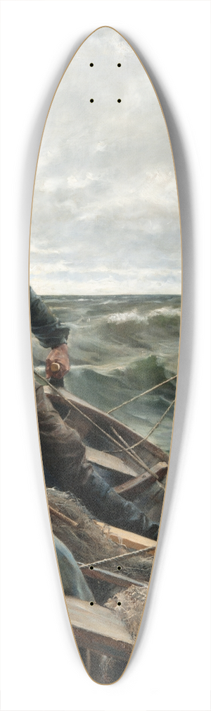 Albert Edelfelt - At Sea 39.3 inch art pintail longboard deck