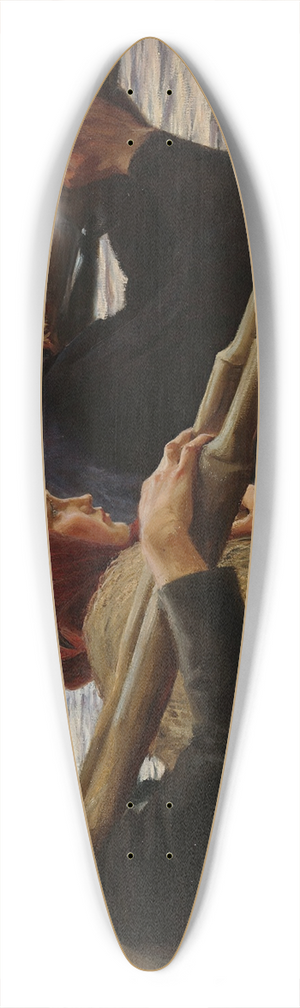 Albert Edelfelt - In The Outer Archipelago 39.3 inch art pintail longboard deck
