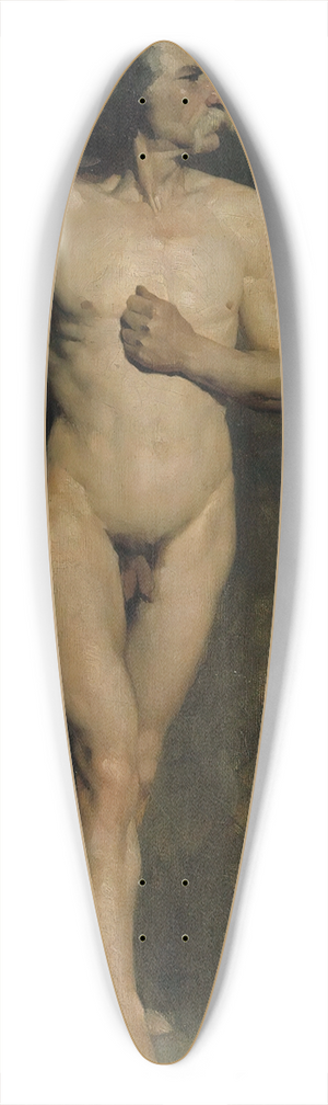 Albert Edelfelt - Male model 39.3 inch art pintail longboard deck