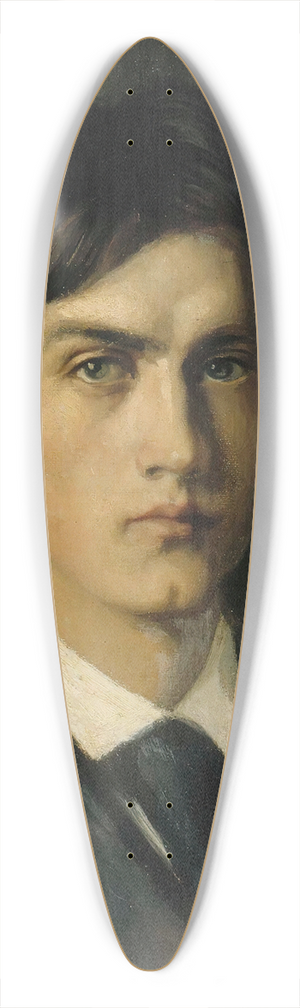 Albert Edelfelt - Self-Portrait 39.3 inch art pintail longboard deck