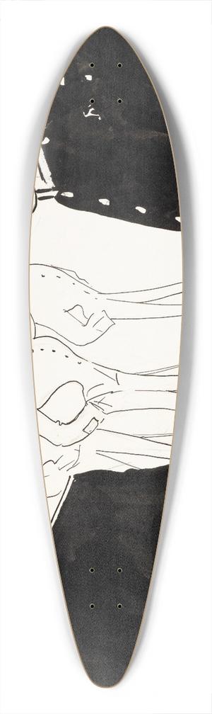 Albert Engstrm - The Sergeant 39.3 inch art pintail longboard deck