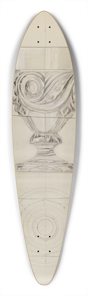 Albert Eyth - Lidded Compote 39.3 inch art pintail longboard deck