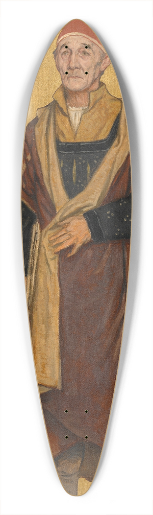 Albert Frans Lieven De Vriendt - The Painter Gerard David 39.3 inch art pintail longboard deck