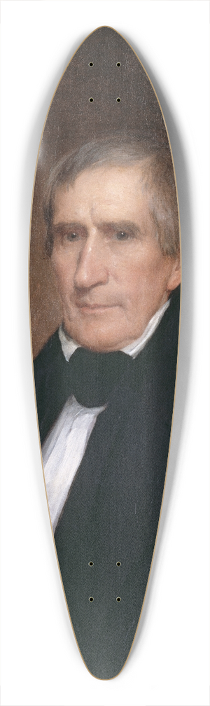Albert Gallatin Hoit - William Henry Harrison 39.3 inch art pintail longboard deck