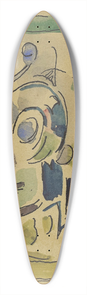 Albert Gleizes - COMPOSITION 2 39.3 inch art pintail longboard deck