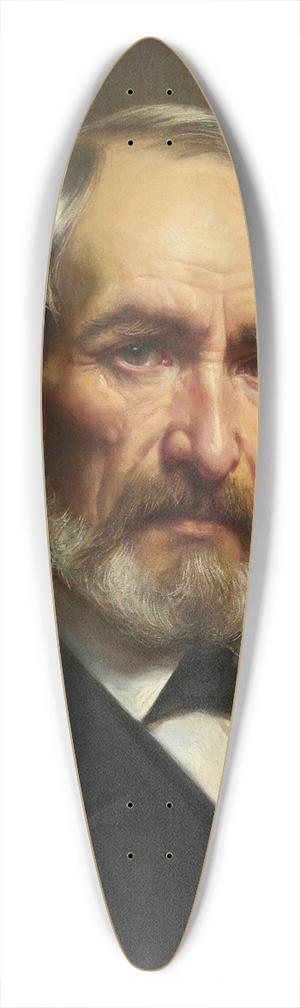 Albert Grfle - Self-portrait 39.3 inch art pintail longboard deck