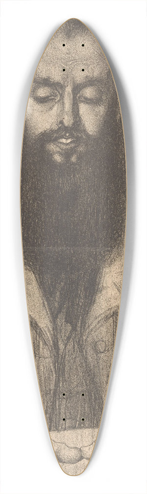 Albert Hahn - Het medium 39.3 inch art pintail longboard deck