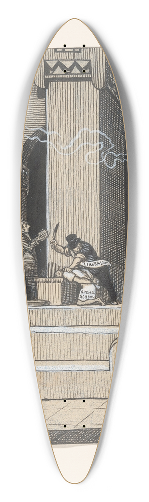 Albert Hahn - het offeren van de Openbare School door het Liberalisme 39.3 inch art pintail longboard deck