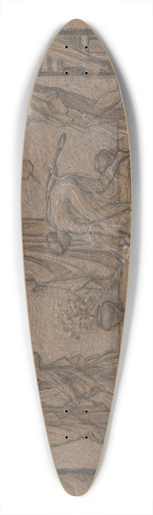 Albert Joseph Moore - Study for Battledore and Shuttlecock 39.3 inch art pintail longboard deck