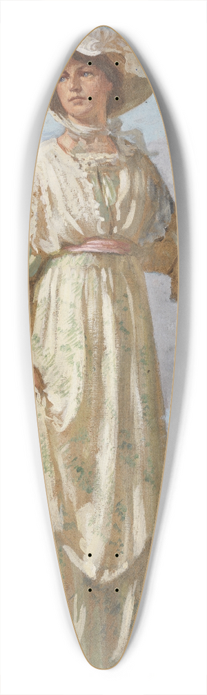 Albert Lang - Auf dem Spaziergang 39.3 inch art pintail longboard deck