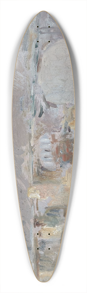 Albert Lebourg - Pont de Paris 39.3 inch art pintail longboard deck
