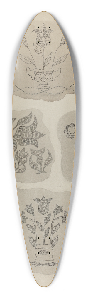 Albert Levone - Pa. German Coffee Pot Designs 39.3 inch art pintail longboard deck