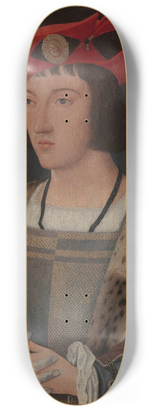 Jan Jansz Mostaert - Portrait of a Man Putting On a Glove 8.25 inch art skate deck Jan Jansz Mostaert - Portrait of a Man Putting On a Glove 8.25 inch art skate deck
