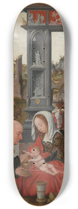 Jan Jansz Mostaert - The Adoration of the Magi 8.25 inch art skate deck