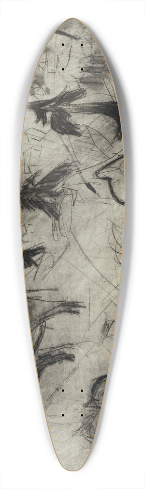 Albert Mller - Bergweide 39.3 inch art pintail longboard deck