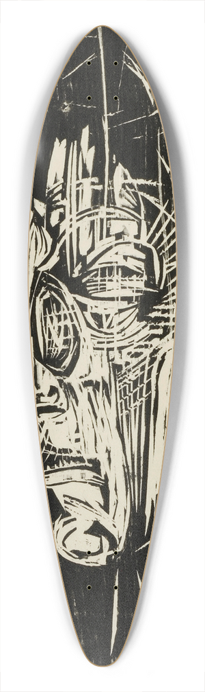 Albert Mller - Portrait Edmund Schaeffer 39.3 inch art pintail longboard deck