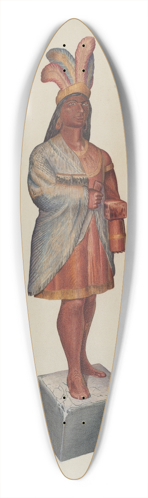 Albert Ryder - Cigar Store Indian 39.3 inch art pintail longboard deck