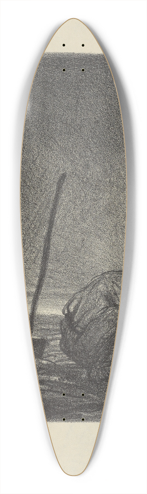Albert Sterner - Earth 39.3 inch art pintail longboard deck