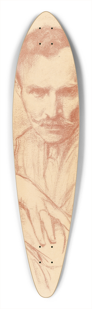 Albert Sterner - Martin Birnbaum 39.3 inch art pintail longboard deck