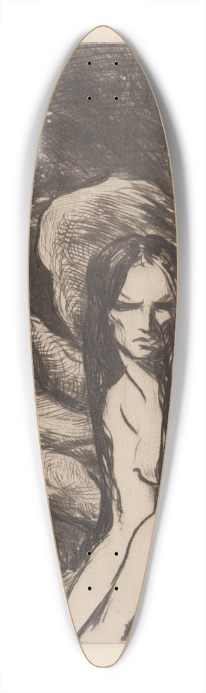 Albert Sterner - Primeval 39.3 inch art pintail longboard deck