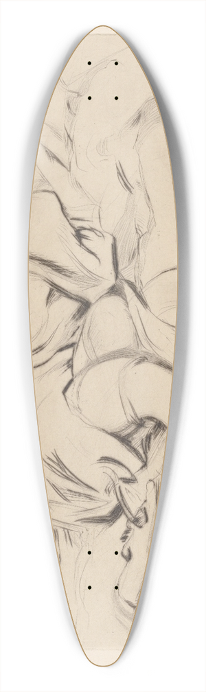 Albert Sterner - Remorse 39.3 inch art pintail longboard deck