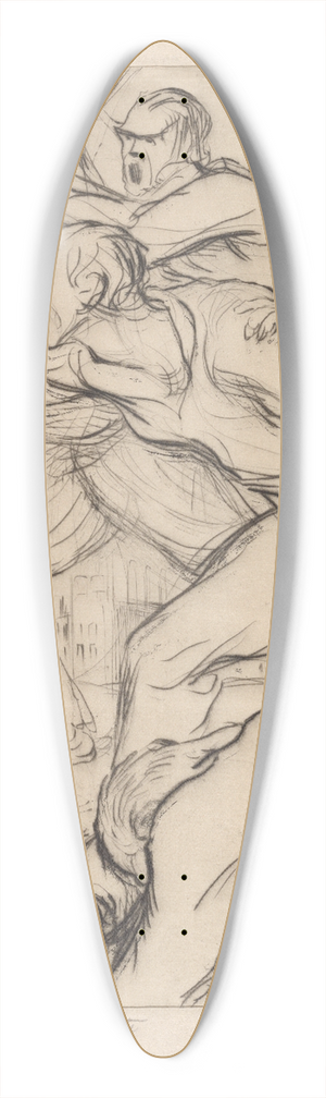 Albert Sterner - Riot 39.3 inch art pintail longboard deck