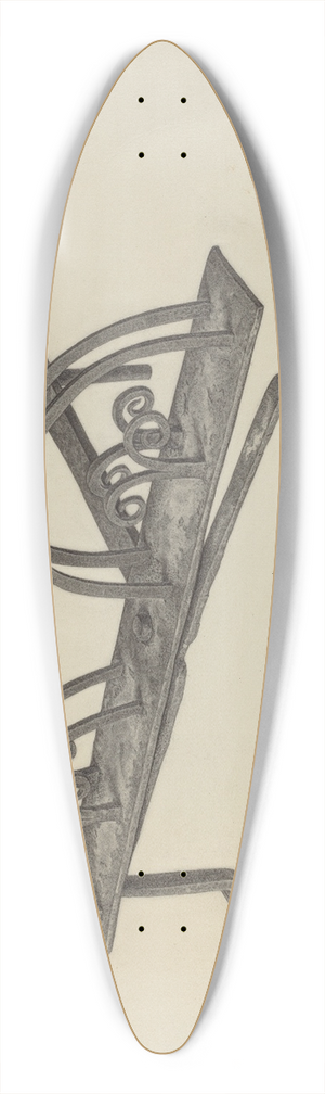 Albert Taxson - Toast Rack 39.3 inch art pintail longboard deck